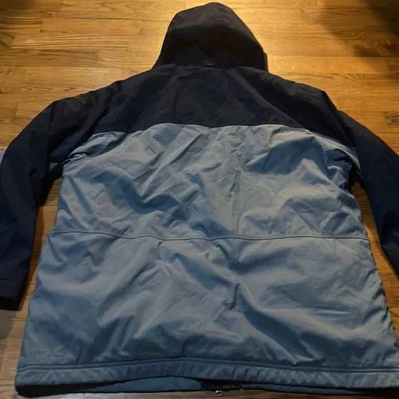 Vintage 90s Nike Heavy Essential Streetwear Navy Heavy Long Puffer jacket sz XL - Picture 11 of 15